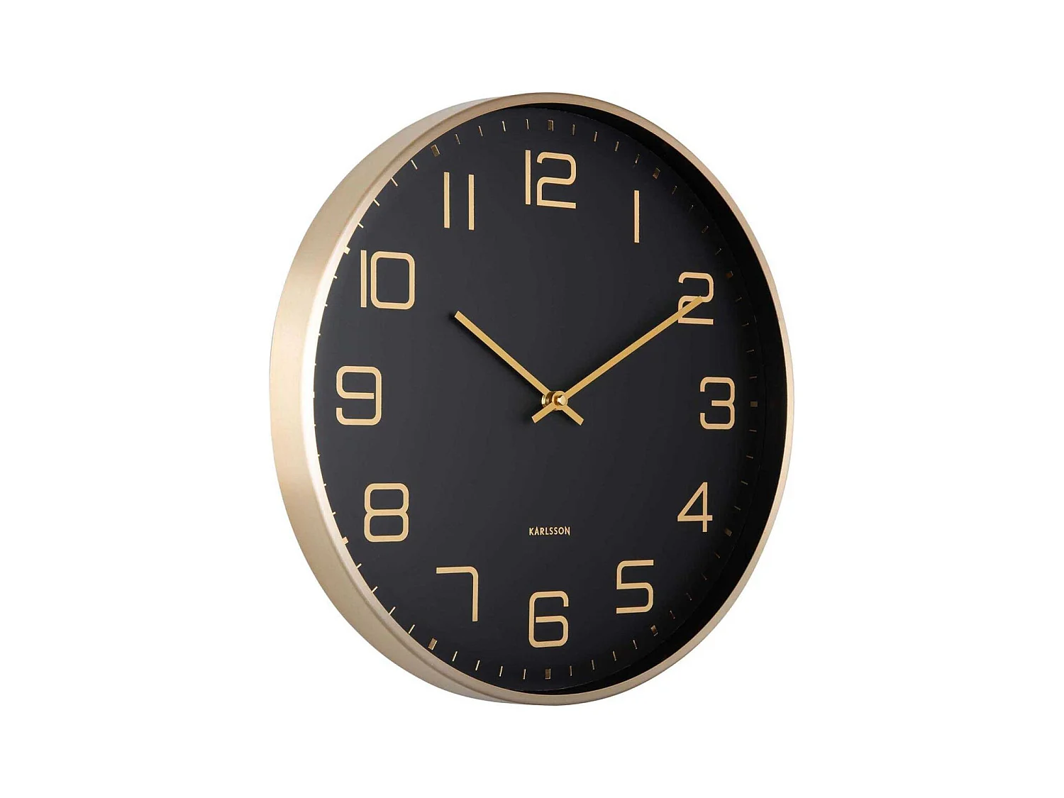 Horloge murale ronde Elegance Glow