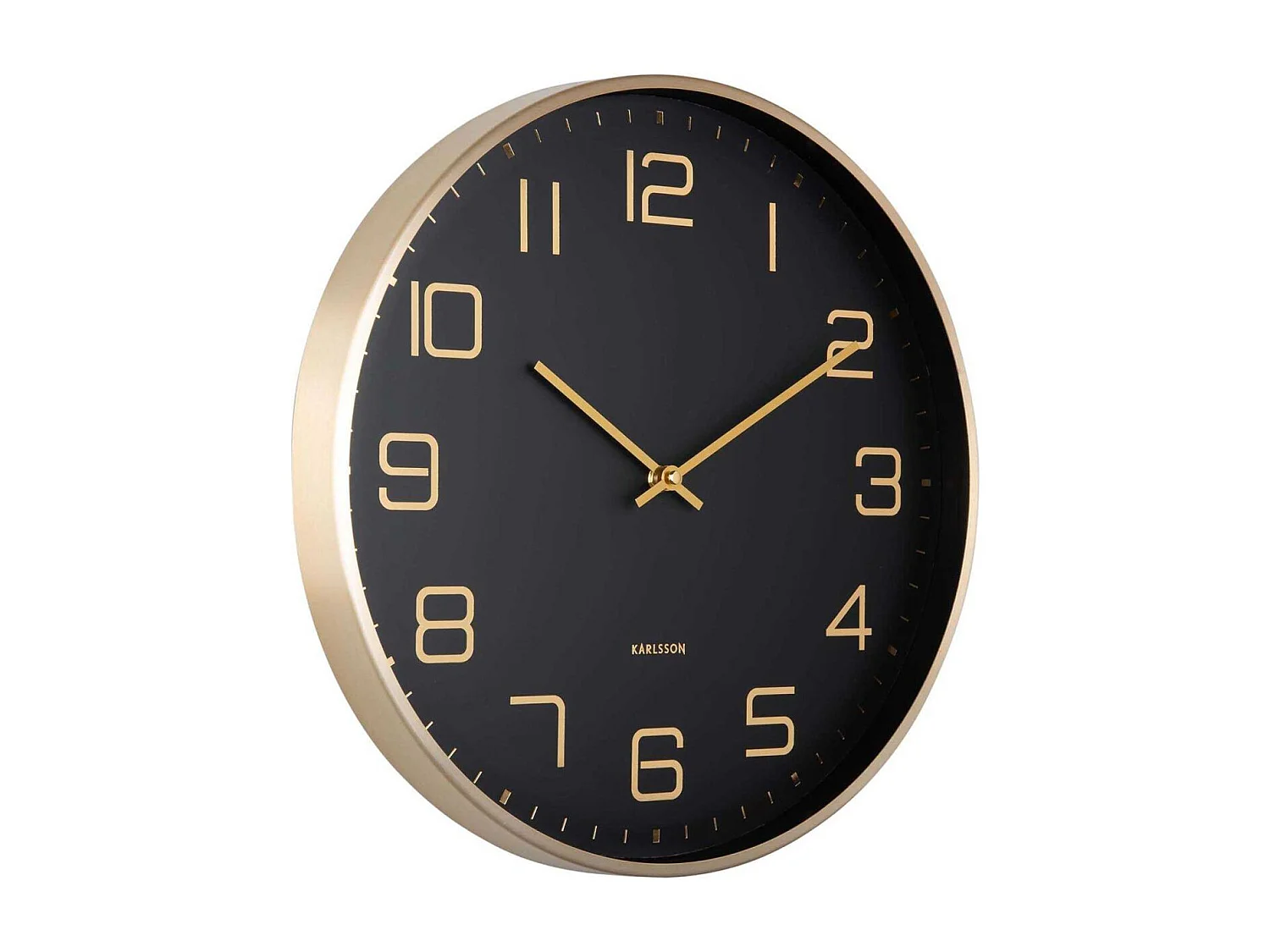 Horloge murale ronde Elegance Glow