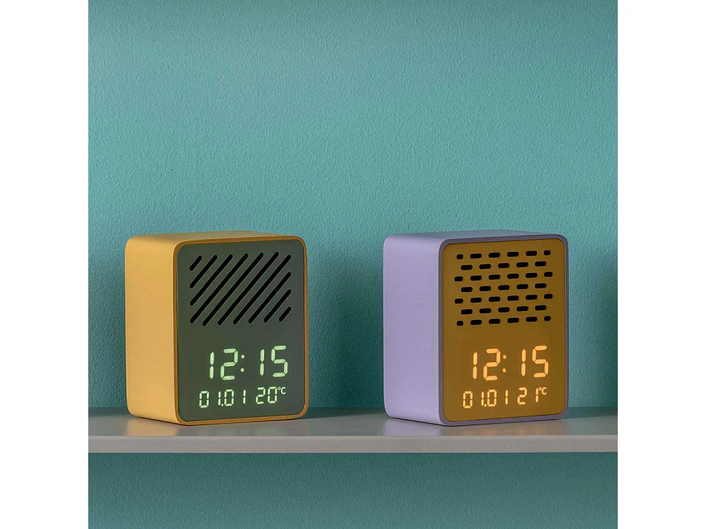 Réveil avec enceinte Bluetooth Funky Vibes