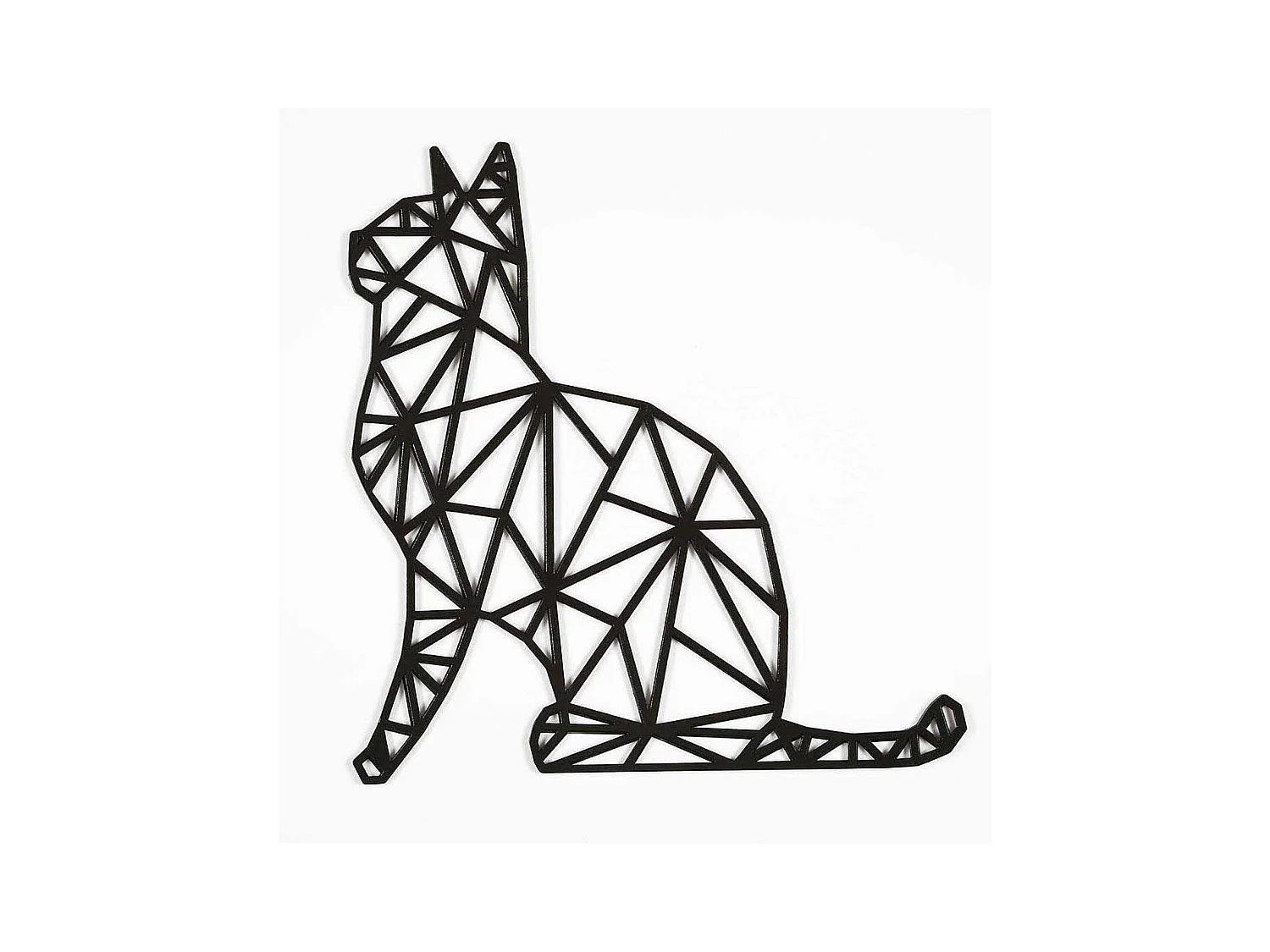 Décoration murale en métal Animal Chat assis