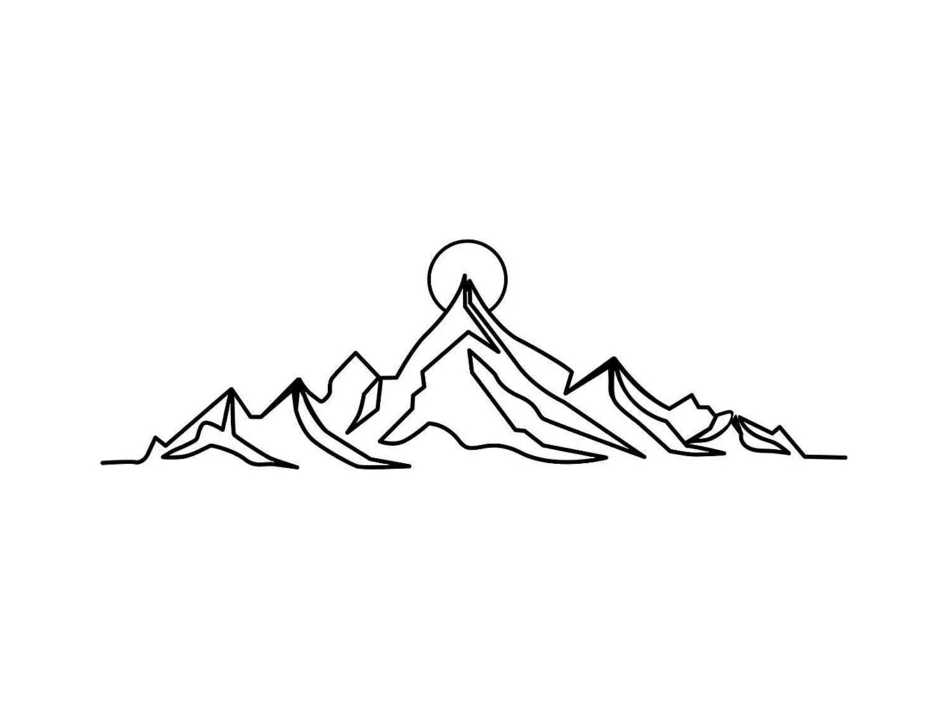 Décoration murale en métal Nature Everest