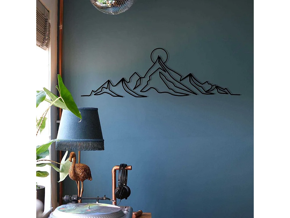 Décoration murale en métal Nature Everest