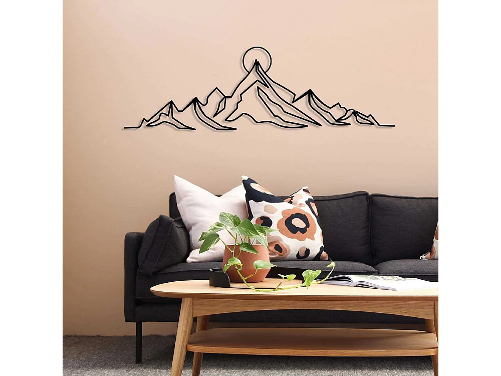 Décoration murale en métal Nature Everest