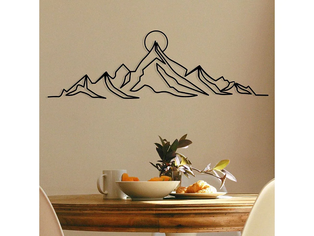 Décoration murale en métal Nature Everest