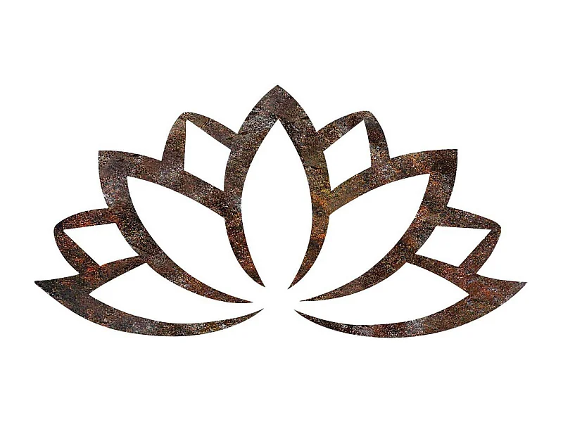 Décoration murale en métal Nature Fleur de lotus 2