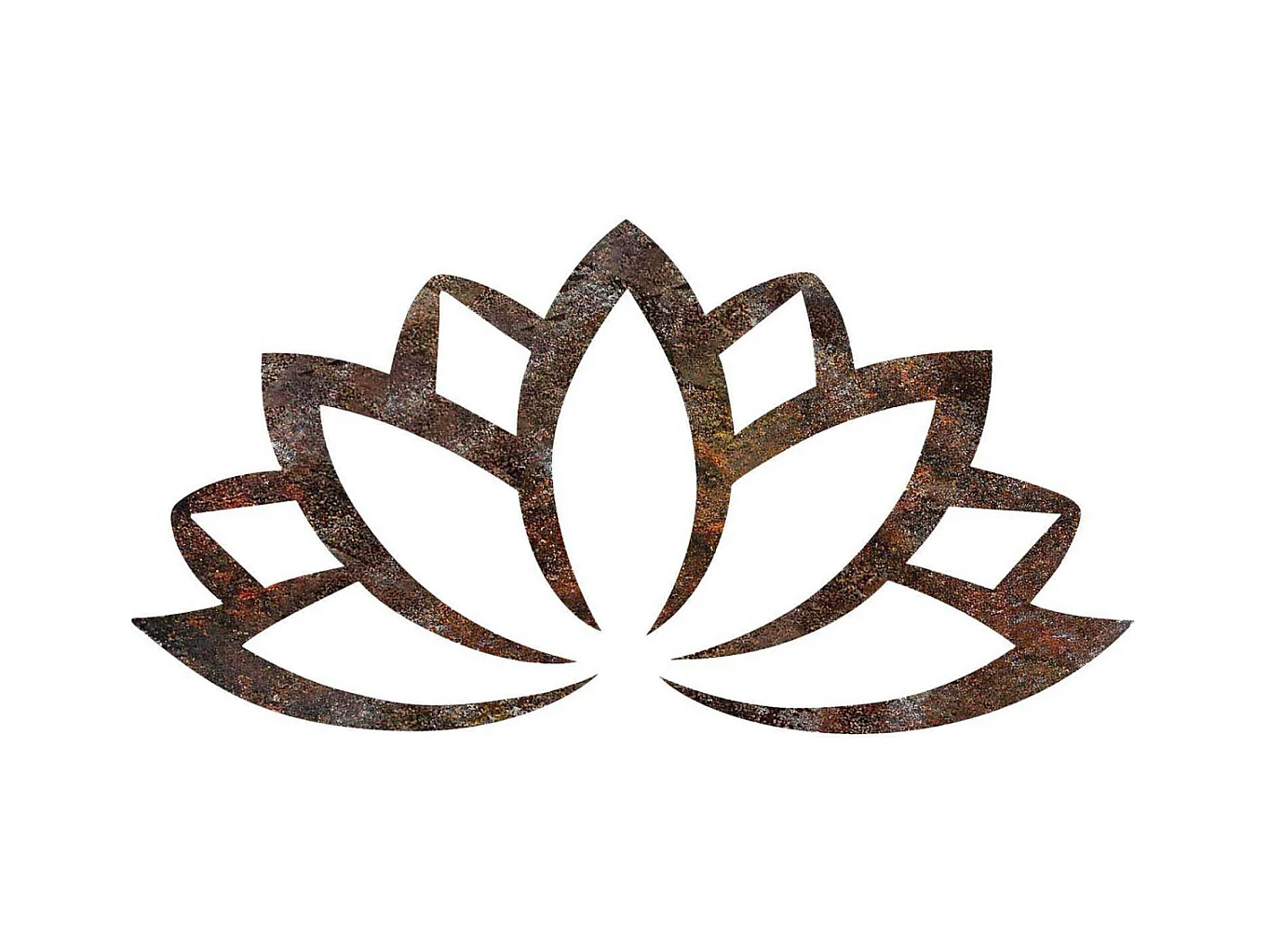 Décoration murale en métal Nature Fleur de lotus 2