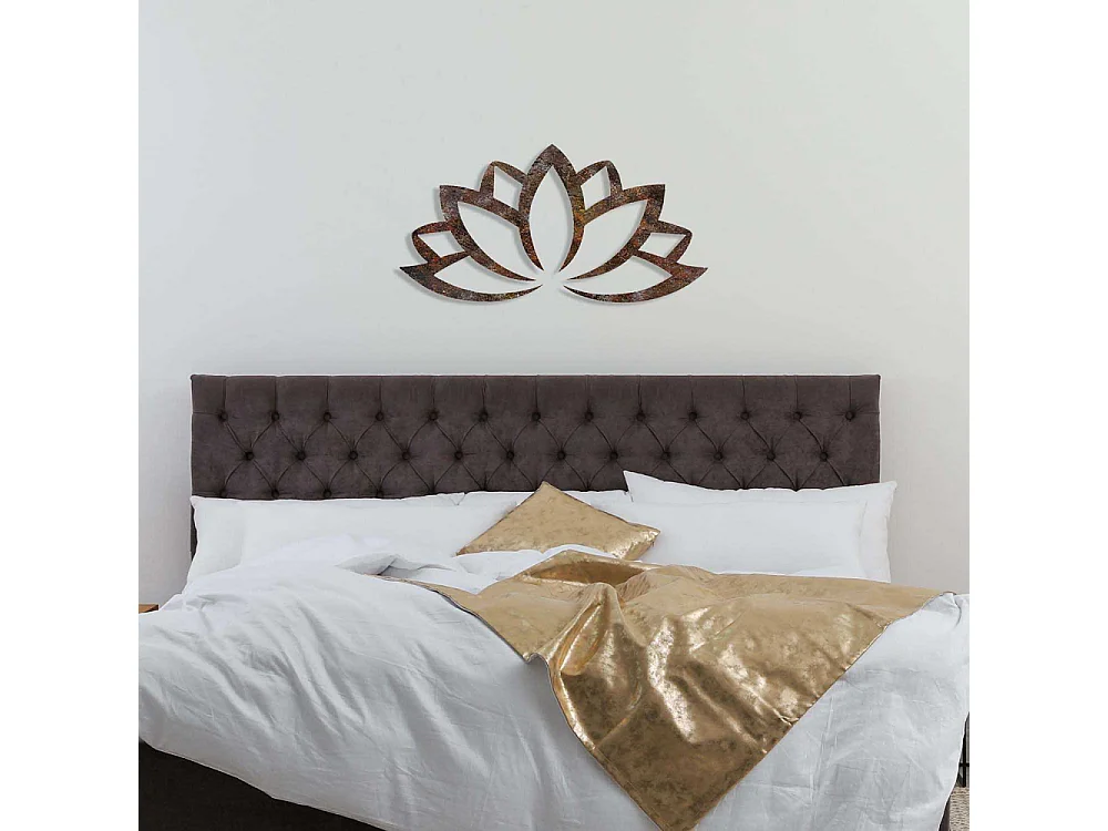 Décoration murale en métal Nature Fleur de lotus 2