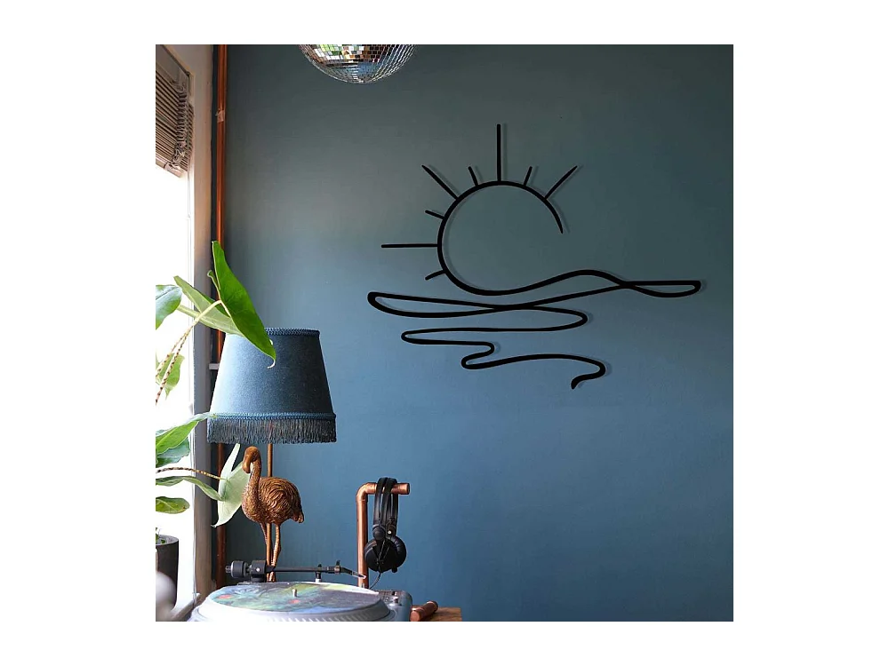 Décoration murale en métal Nature Coucher de soleil