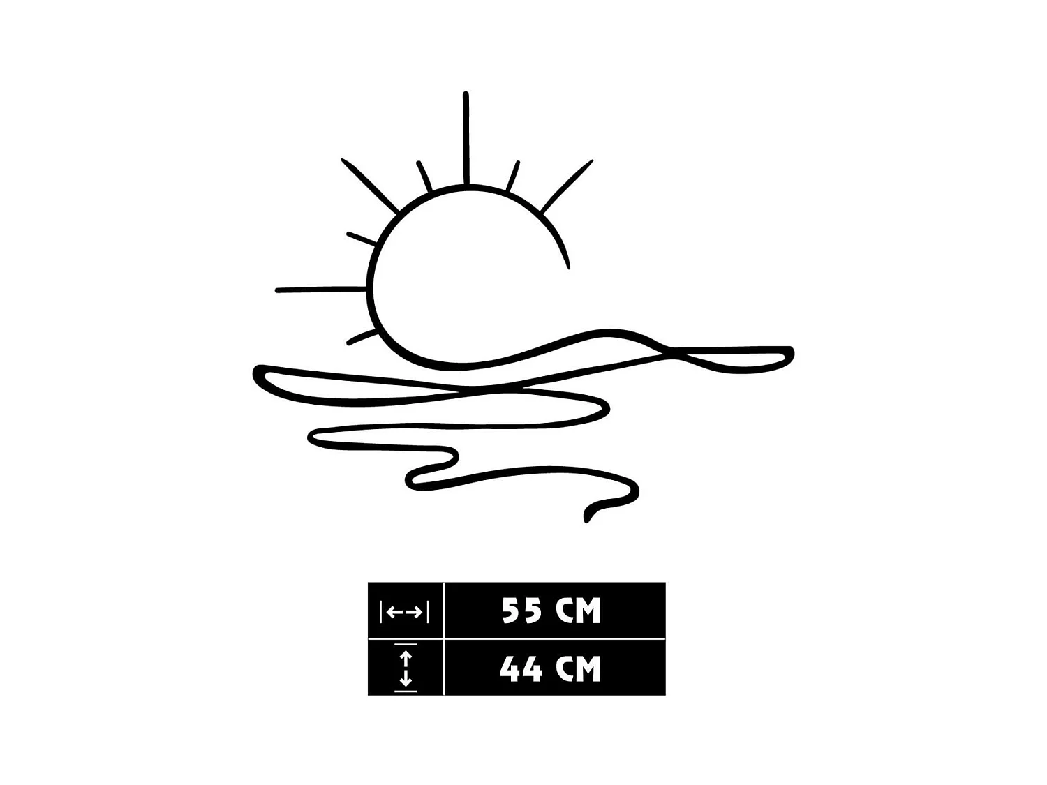 Décoration murale en métal Nature Coucher de soleil