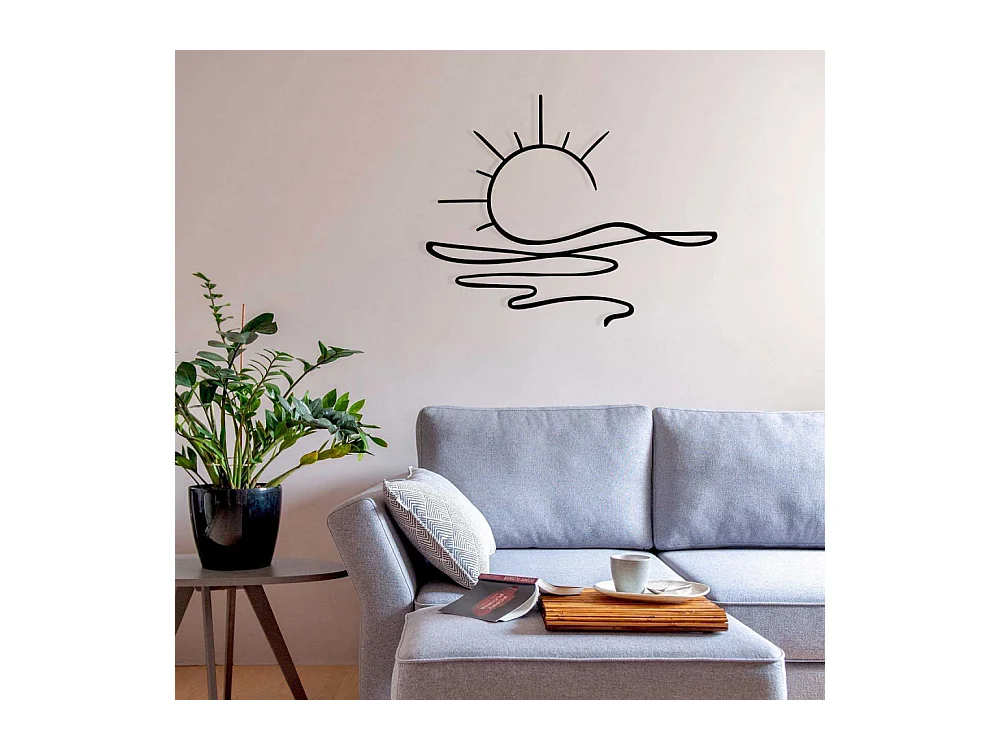 Décoration murale en métal Nature Coucher de soleil