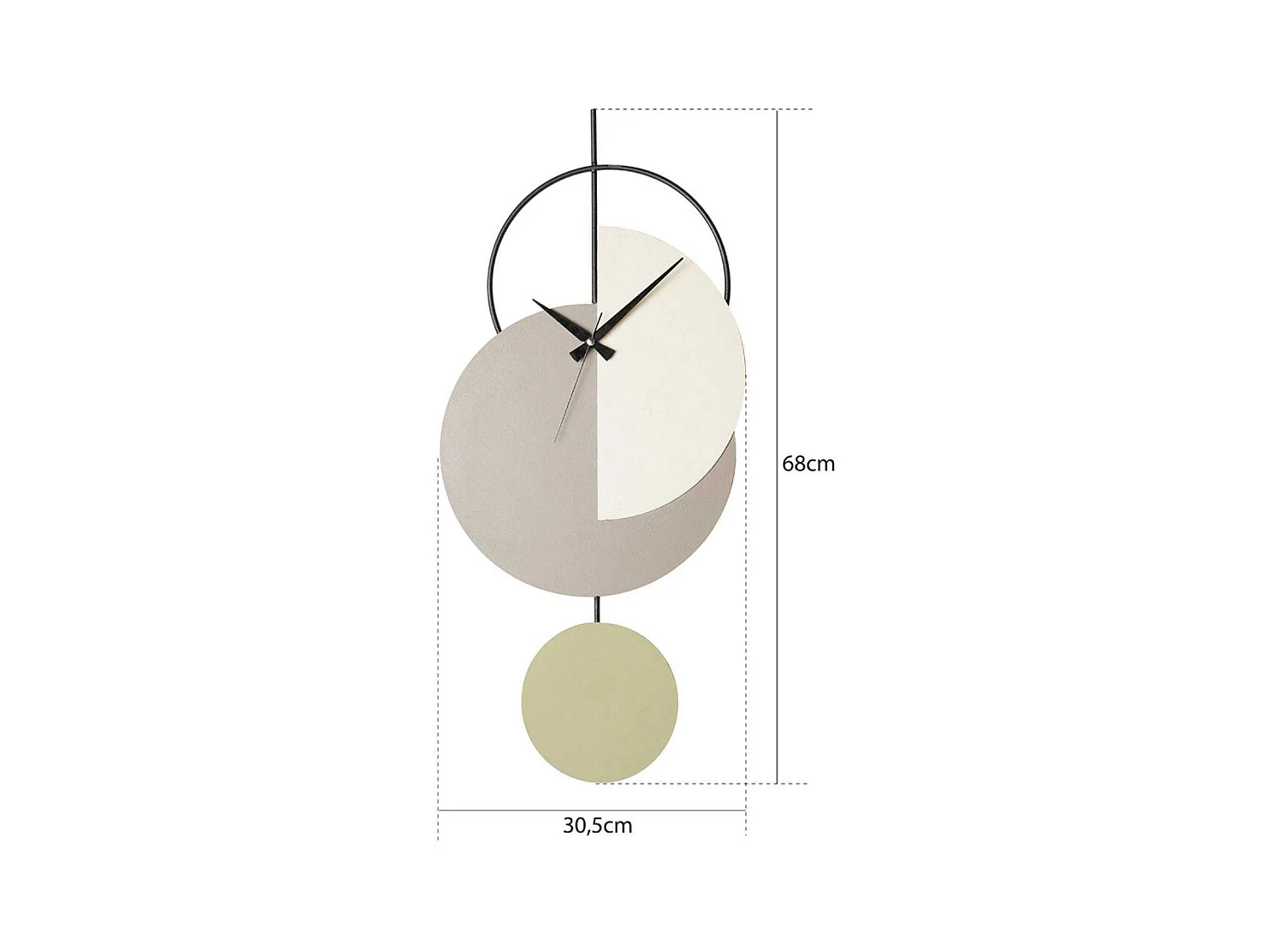 Horloge en métal Madeco