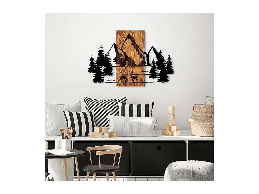 Décoration murale en bois et métal Nature Natural Habitat
