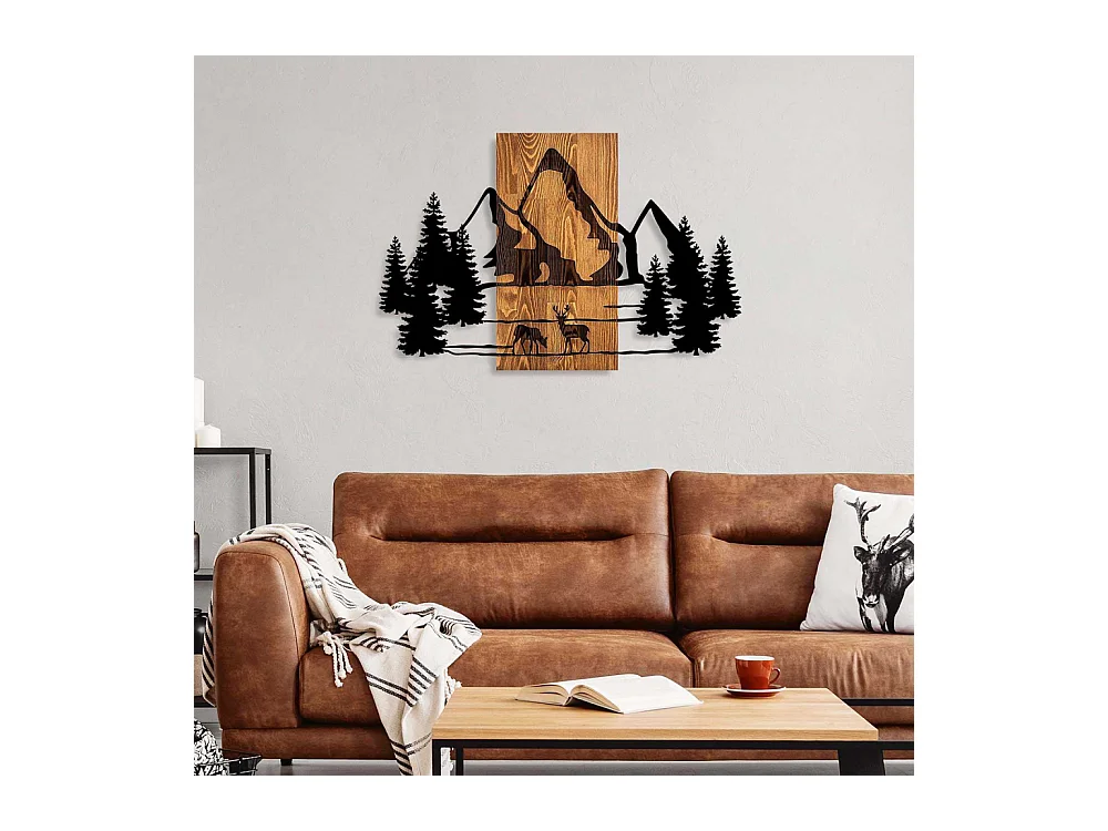 Décoration murale en bois et métal Nature Natural Habitat