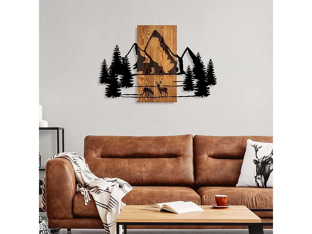 Décoration murale en bois et métal Nature Natural Habitat