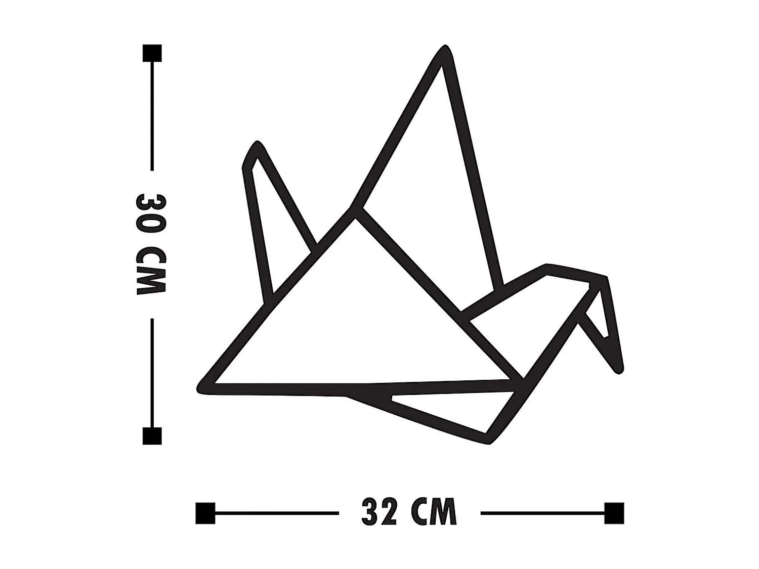 Accesorio decorativo de pared – 26 x 32, 29 x 32, 30 x 32 cm – Negro – Madera