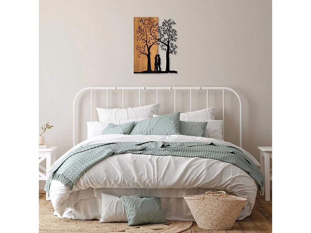 Décoration murale en métal et bois Arbre Modèle 5