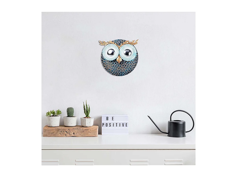 Accesorio decorativo de pared de metal – 19 x 19 cm – metal