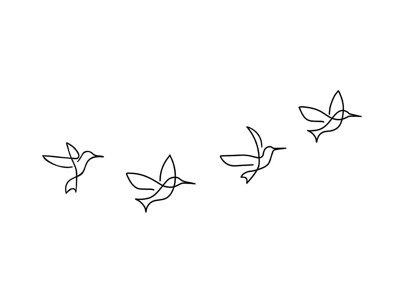 Décoration murale en métal Oiseaux Origami