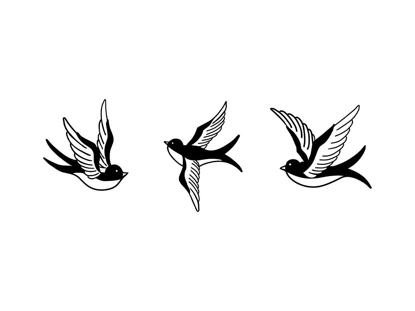 Accesorio decorativo de pared – 22 x 23 cm, 20 x 29 cm, 20 x 24 cm – Negro – Metal