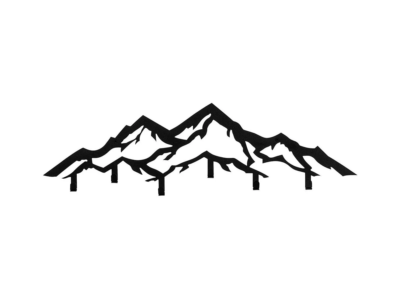 Patère en métal Montagnes