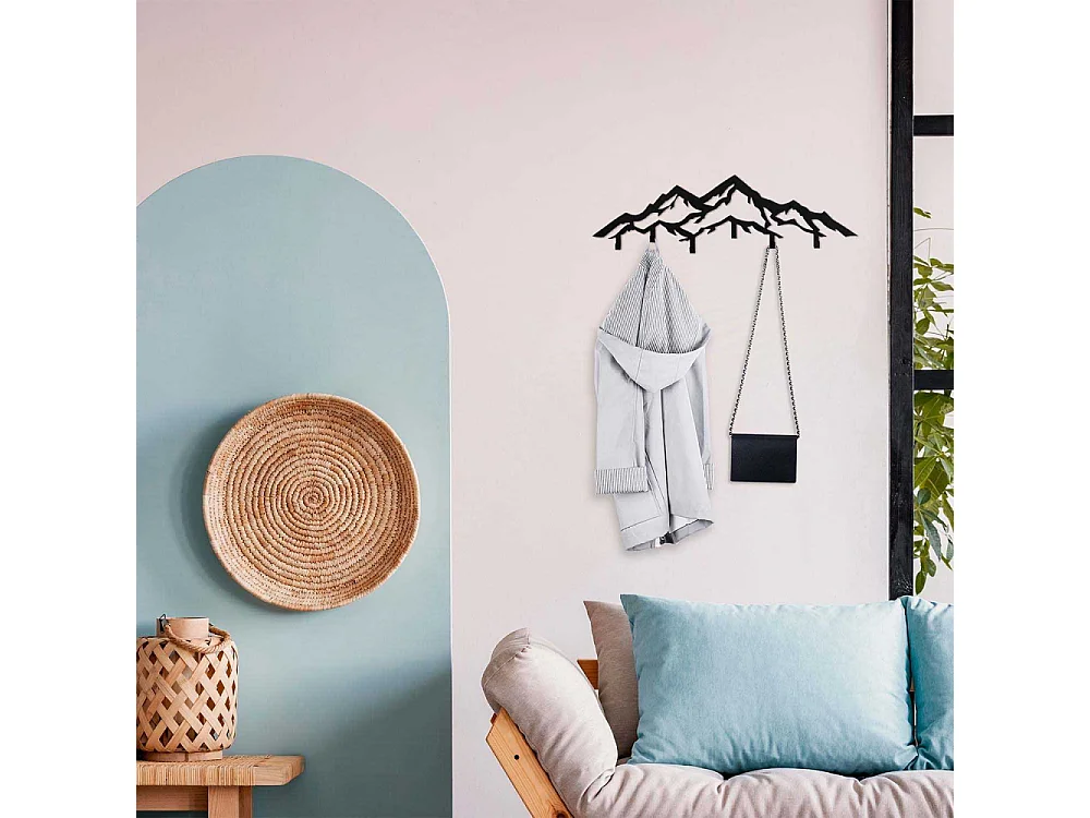 Patère en métal Montagnes