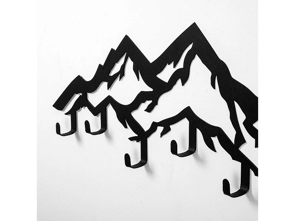 Patère en métal Montagnes