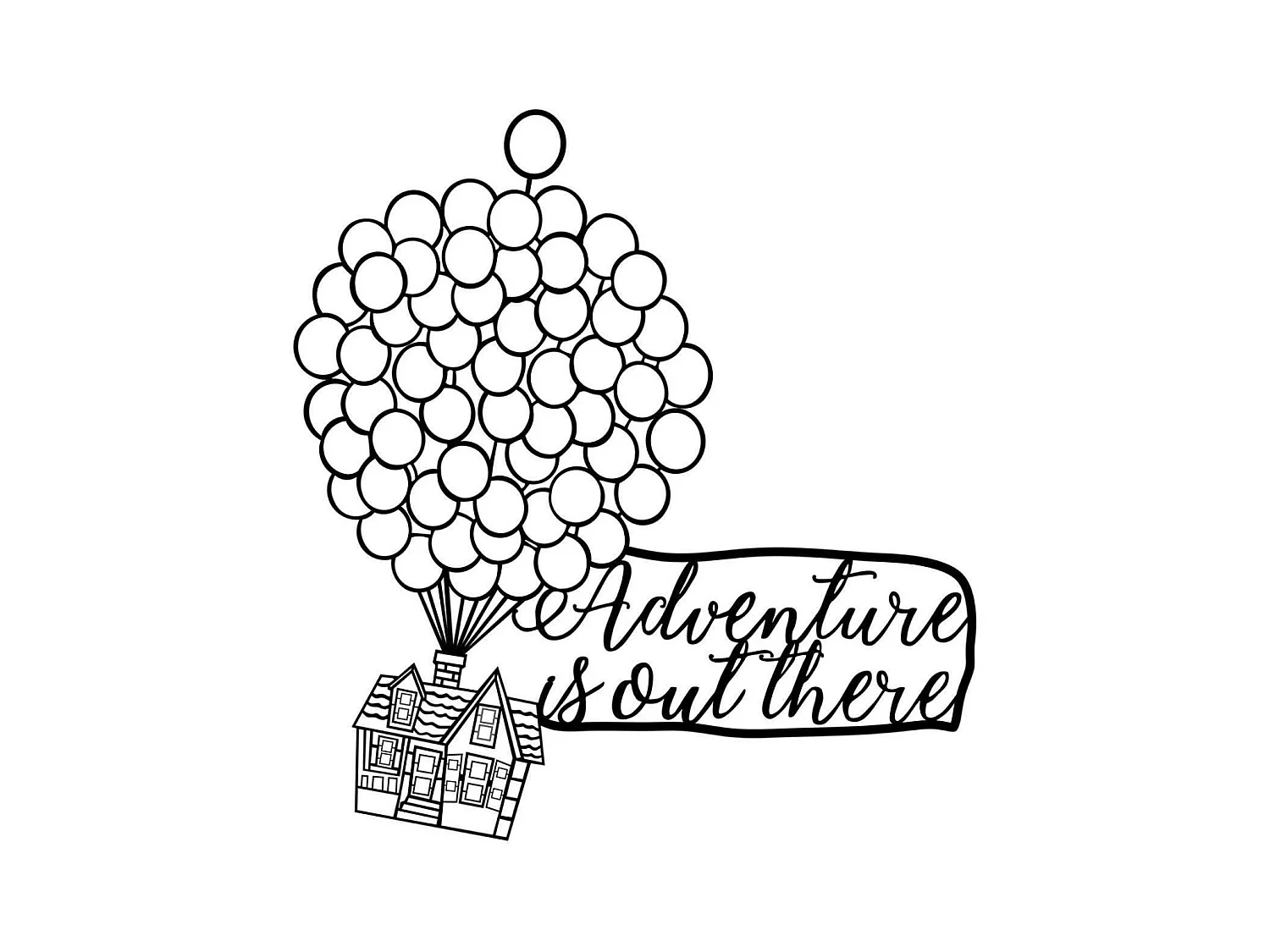 Decoration murale en métal Citation Adventure Is Out There