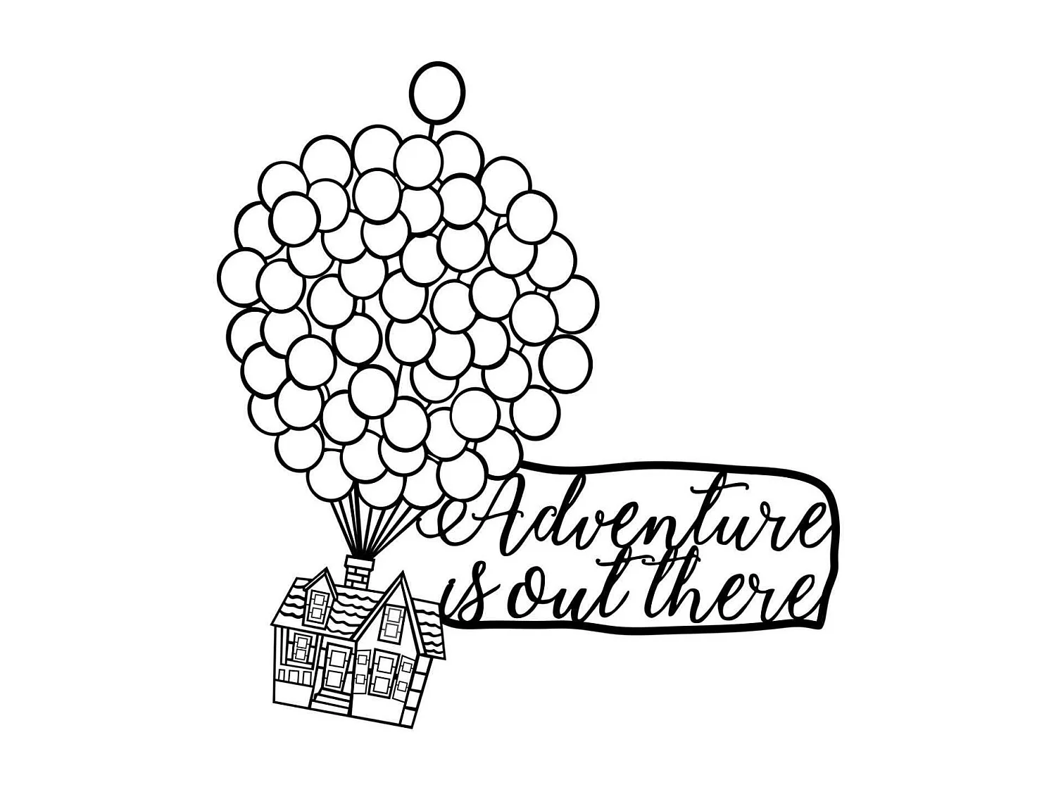 Decoration murale en métal Citation Adventure Is Out There