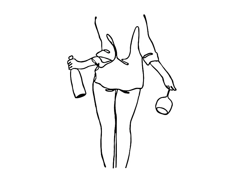 Décoration murale en métal Woman Modèle 3