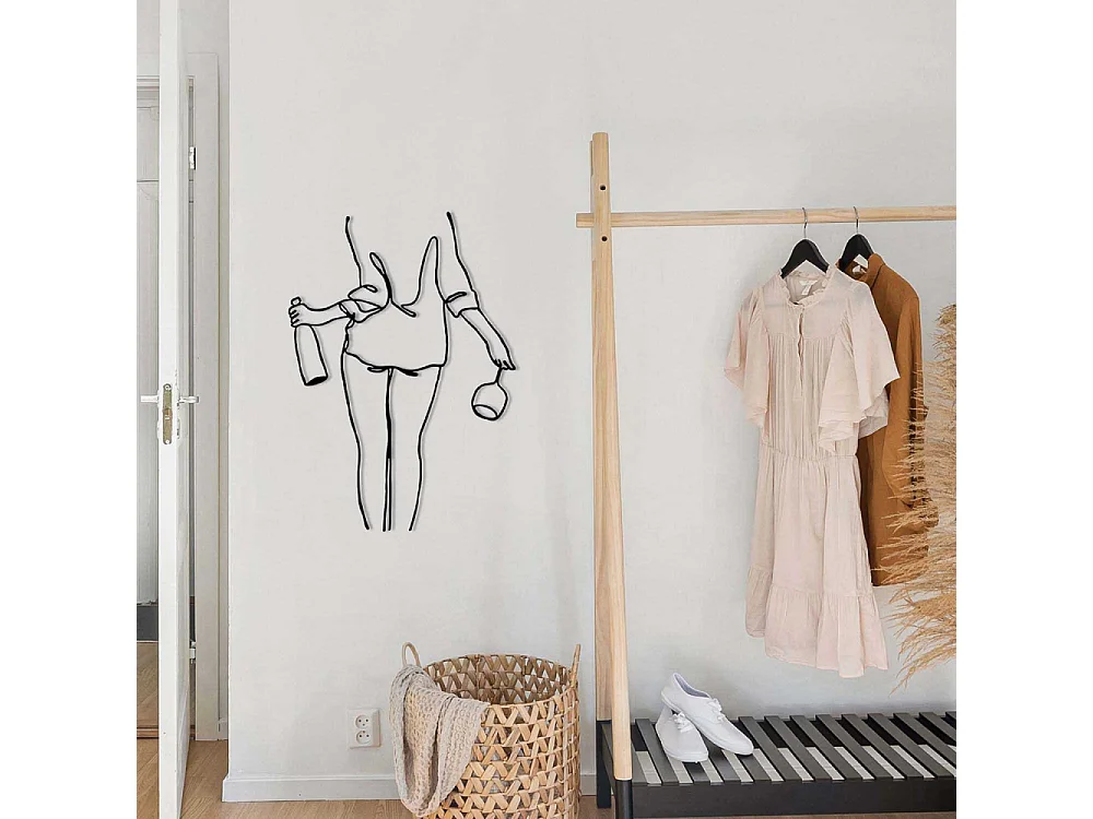 Décoration murale en métal Woman Modèle 3