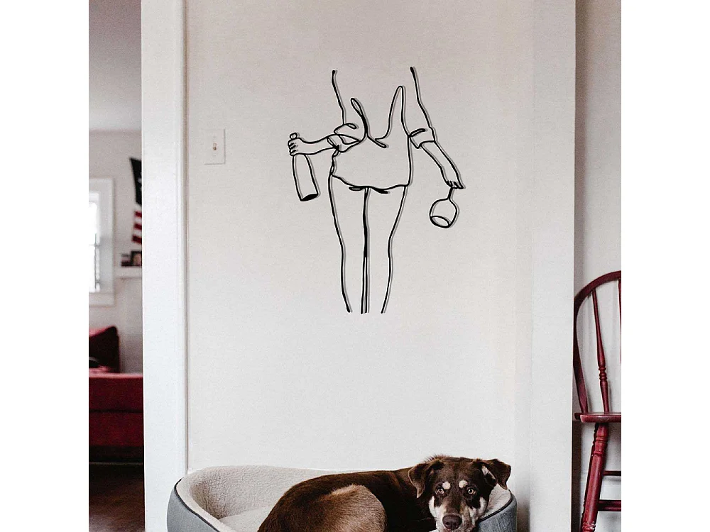 Décoration murale en métal Woman Modèle 3