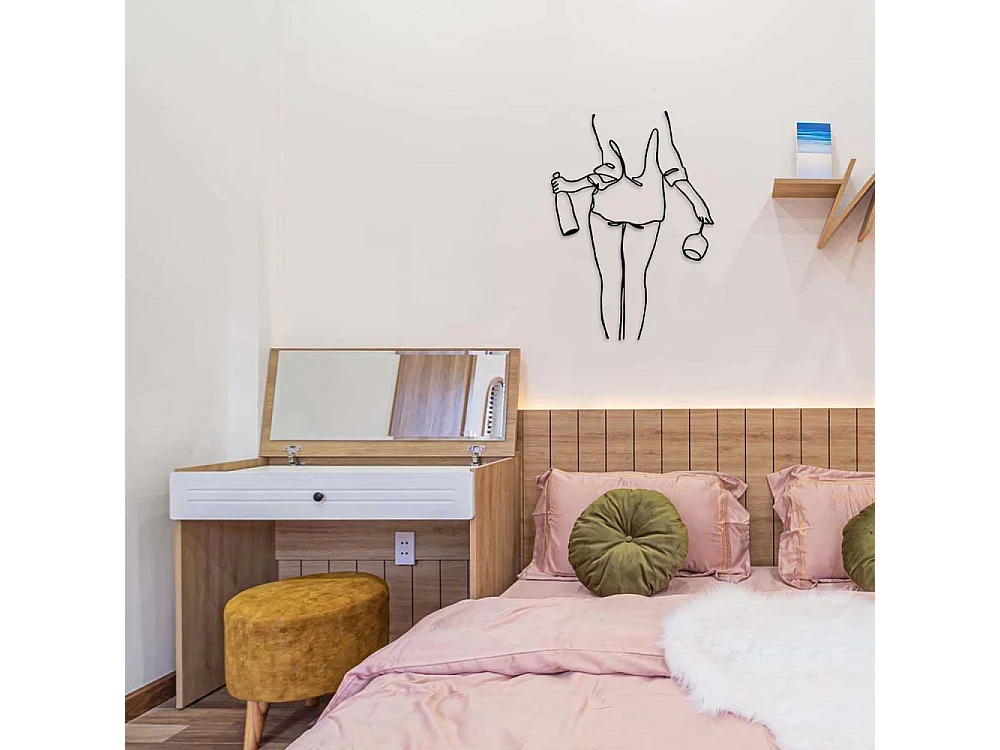 Décoration murale en métal Woman Modèle 3