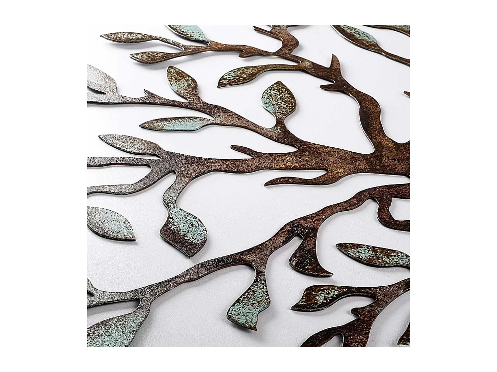 Décoration murale en métal coloré Arbre 2