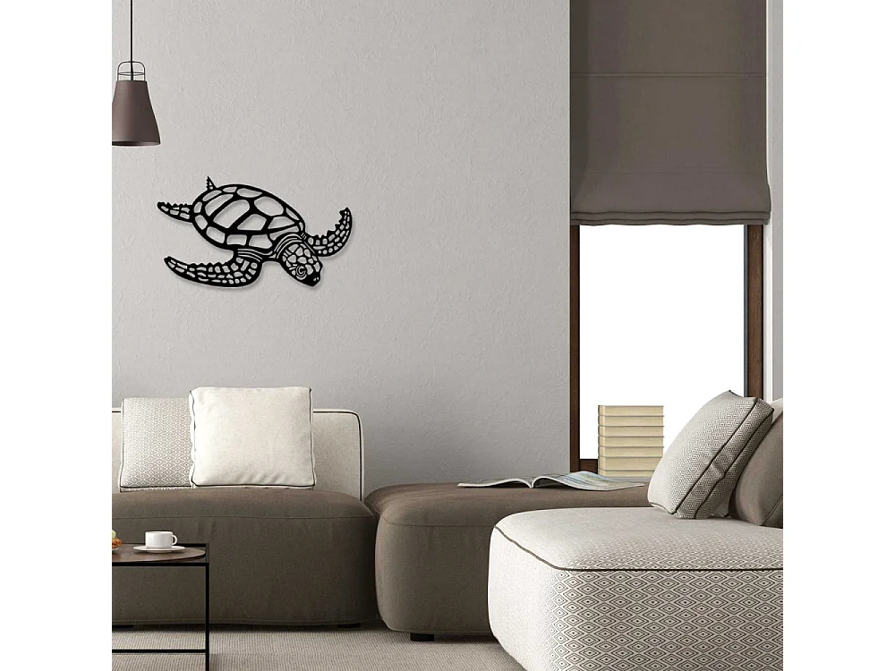Décoration murale en métal Animal Tortue