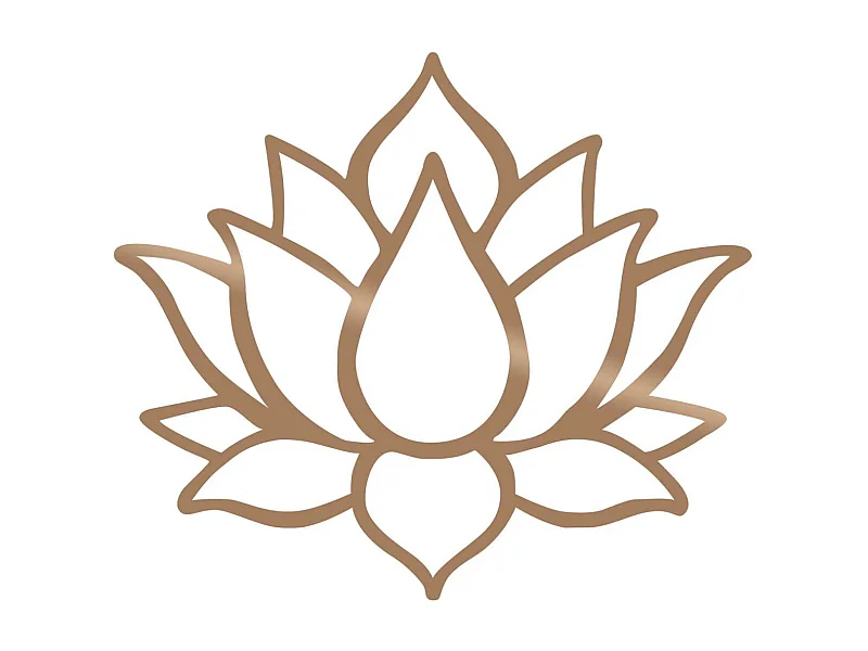 Accesorio decorativo de pared – 50 x 43 cm – Cobre – Metal