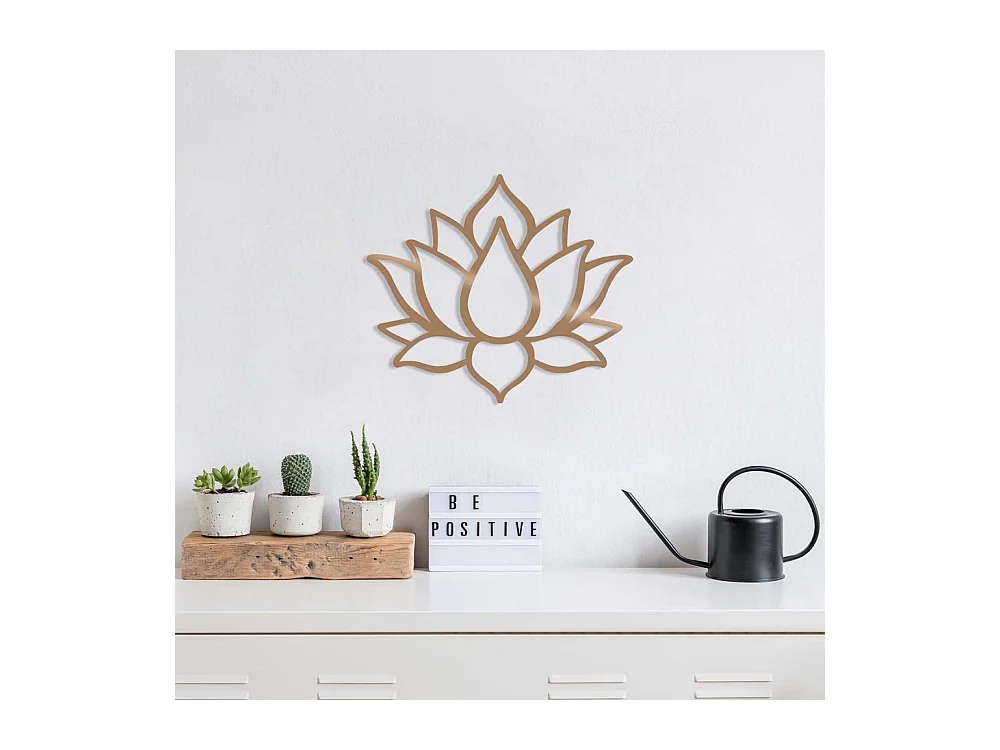 Accesorio decorativo de pared – 50 x 43 cm – Cobre – Metal