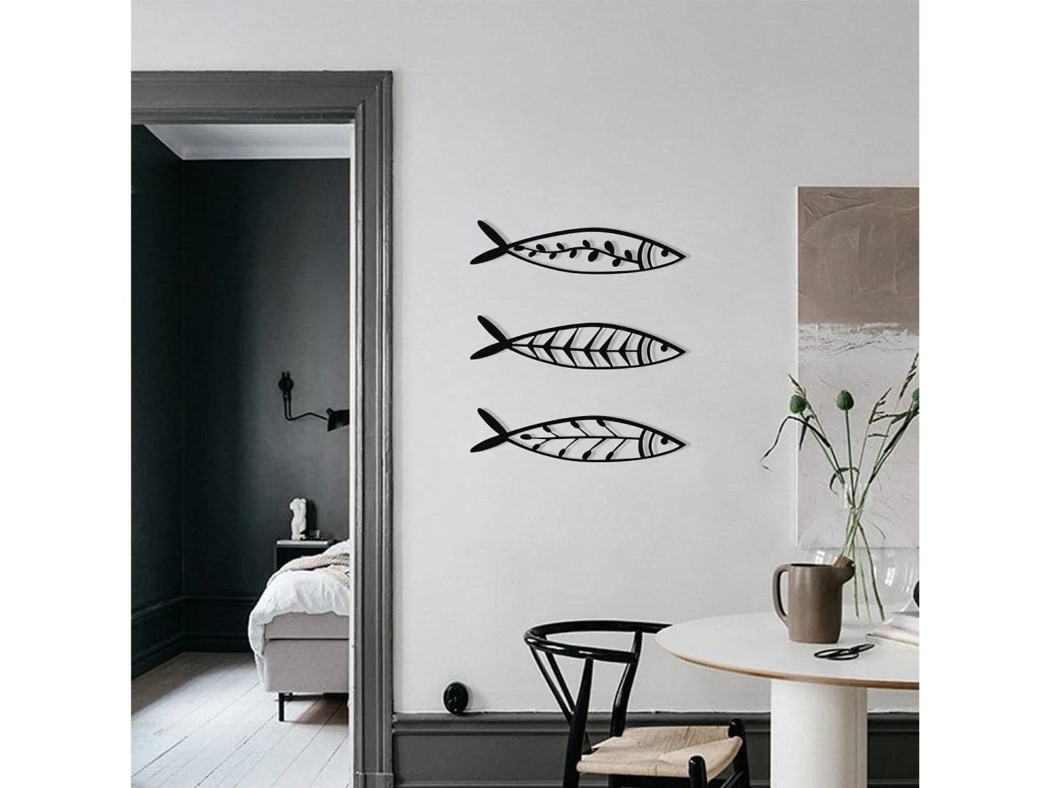 Décoration murale en métal - Mer Poisson