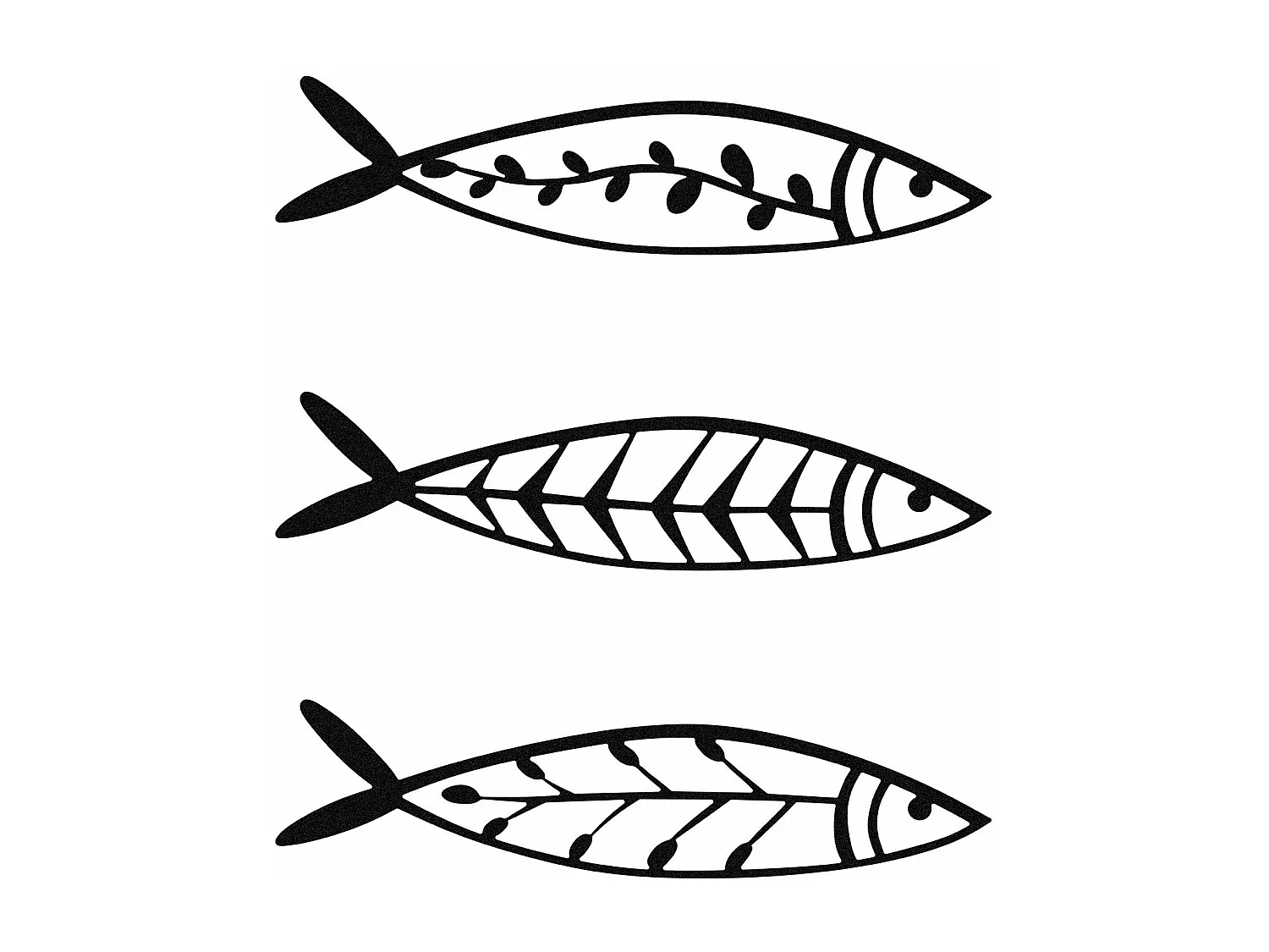 Décoration murale en métal - Mer Poisson