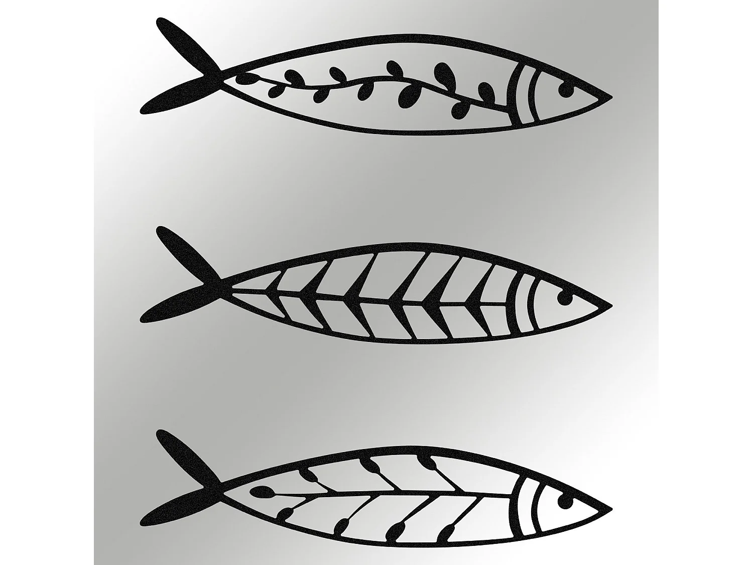 Décoration murale en métal - Mer Poisson