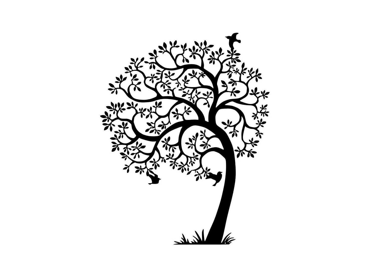 Décoration murale en métal Nature Arbre