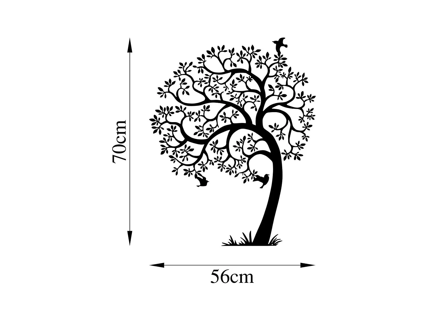 Décoration murale en métal Nature Arbre