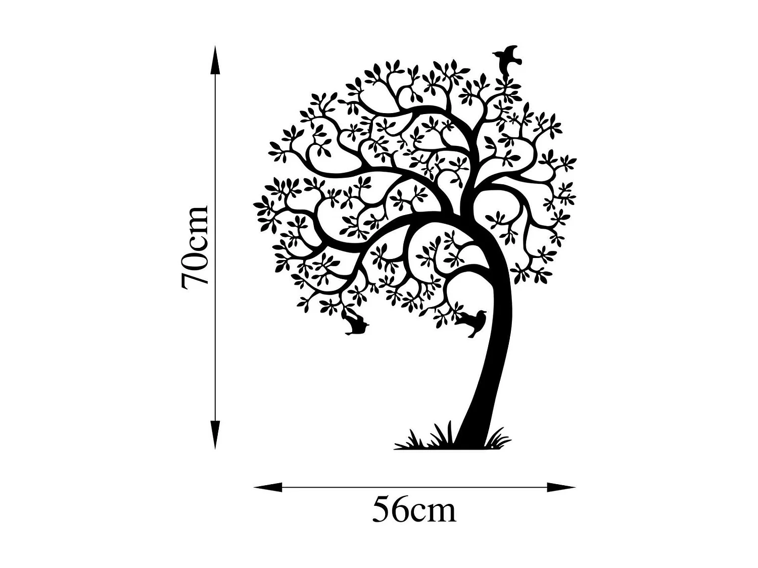 Décoration murale en métal Nature