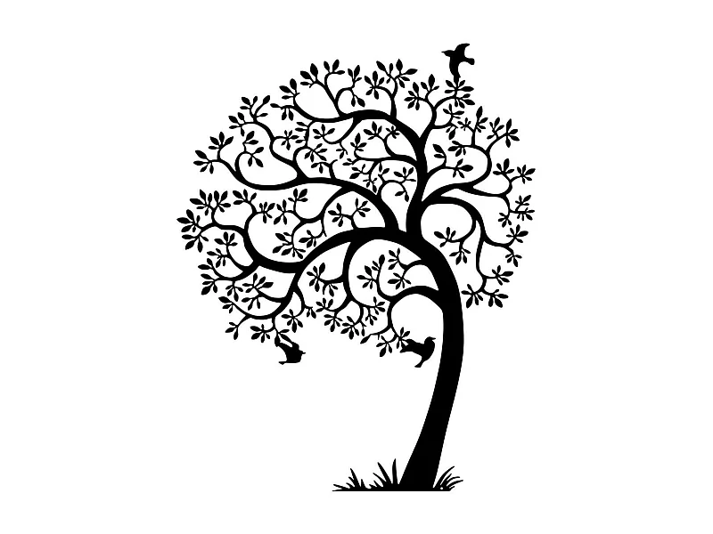 Décoration murale en métal Nature