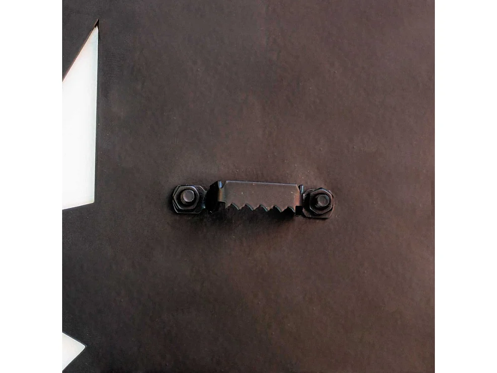 Décoration murale en métal coloré Loup