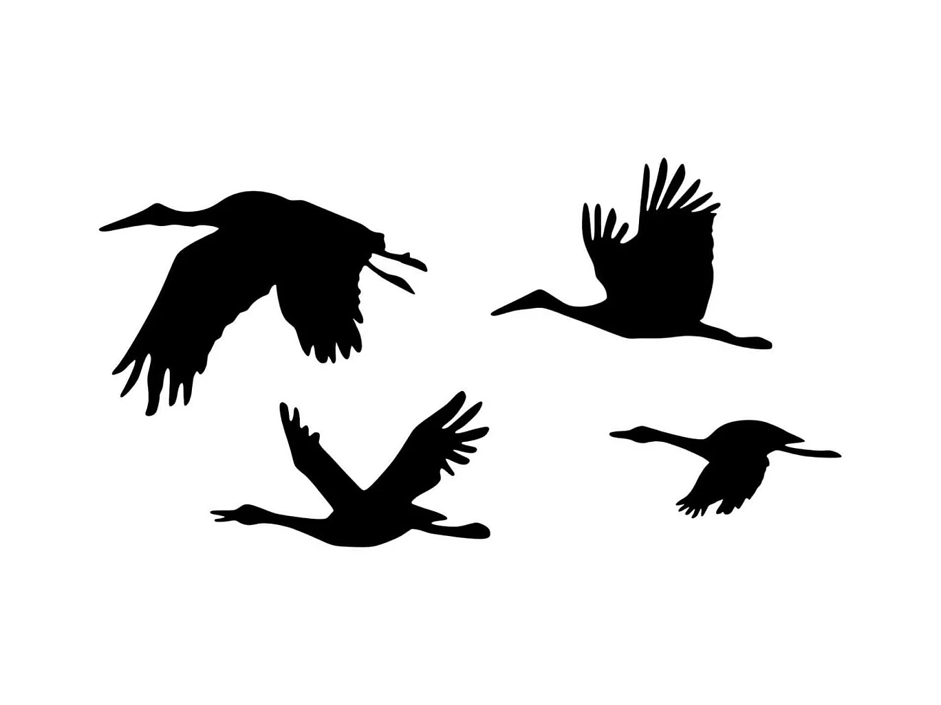 Accesorio decorativo de pared – 30 x 20 cm, 26 x 17 cm, 26 x 14 cm, 21 x 9 cm – Negro – 100% Metal