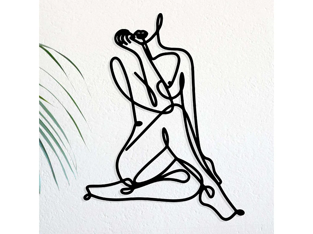 Décoration murale en métal Woman Modèle 4