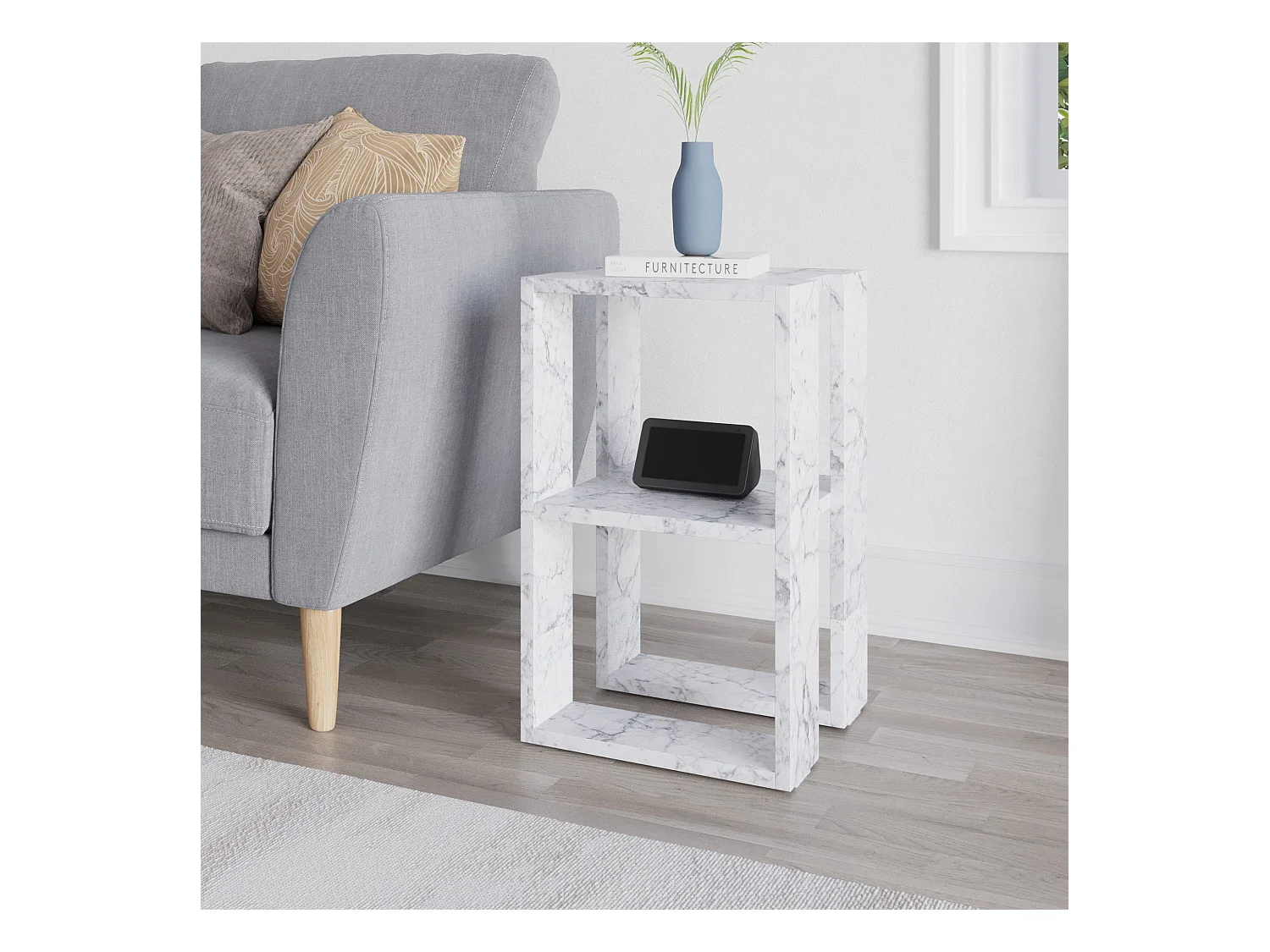 Table de chevet en aggloméré Lonie