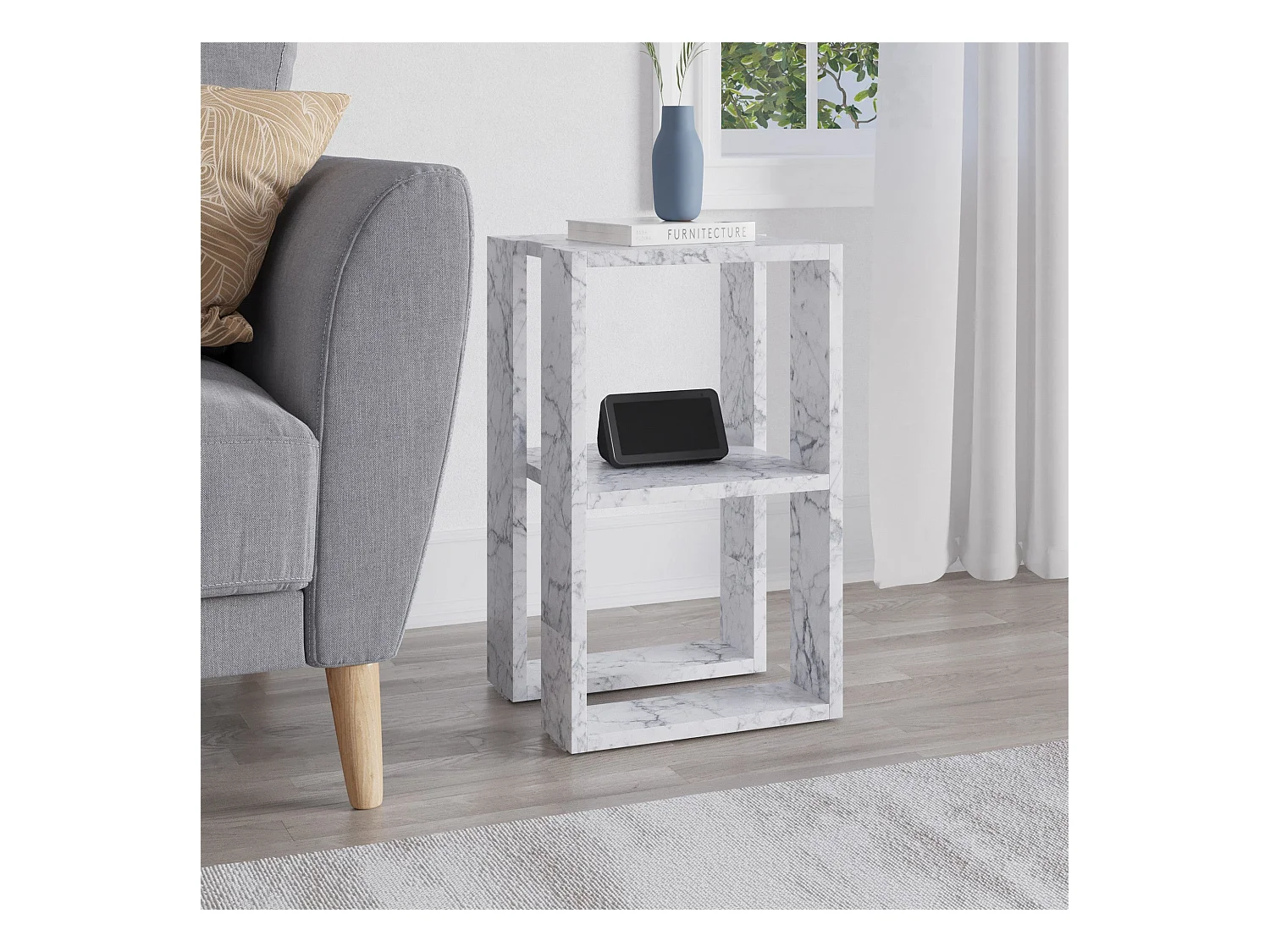 Table de chevet en aggloméré Lonie