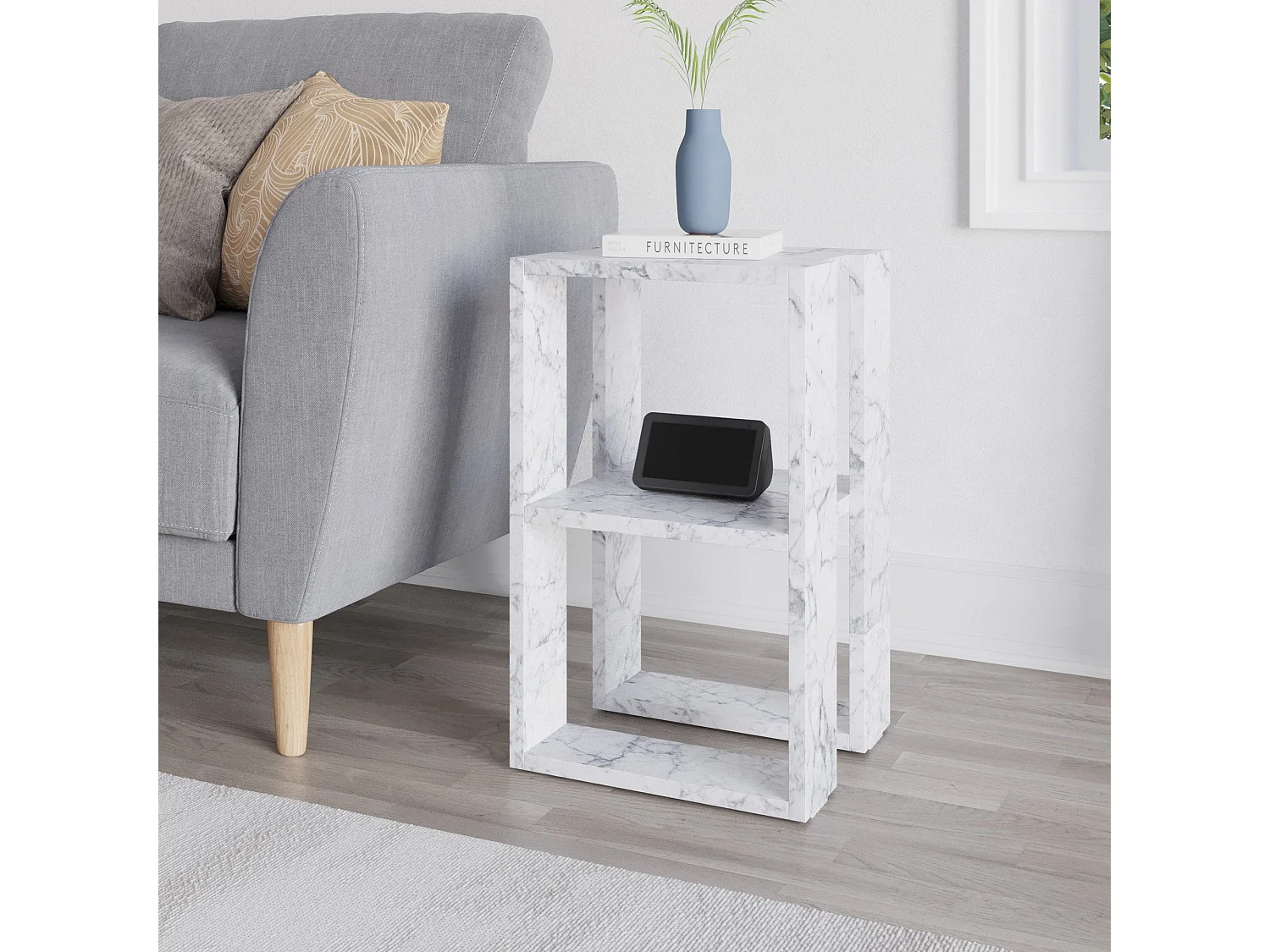 Table de chevet en aggloméré Lonie