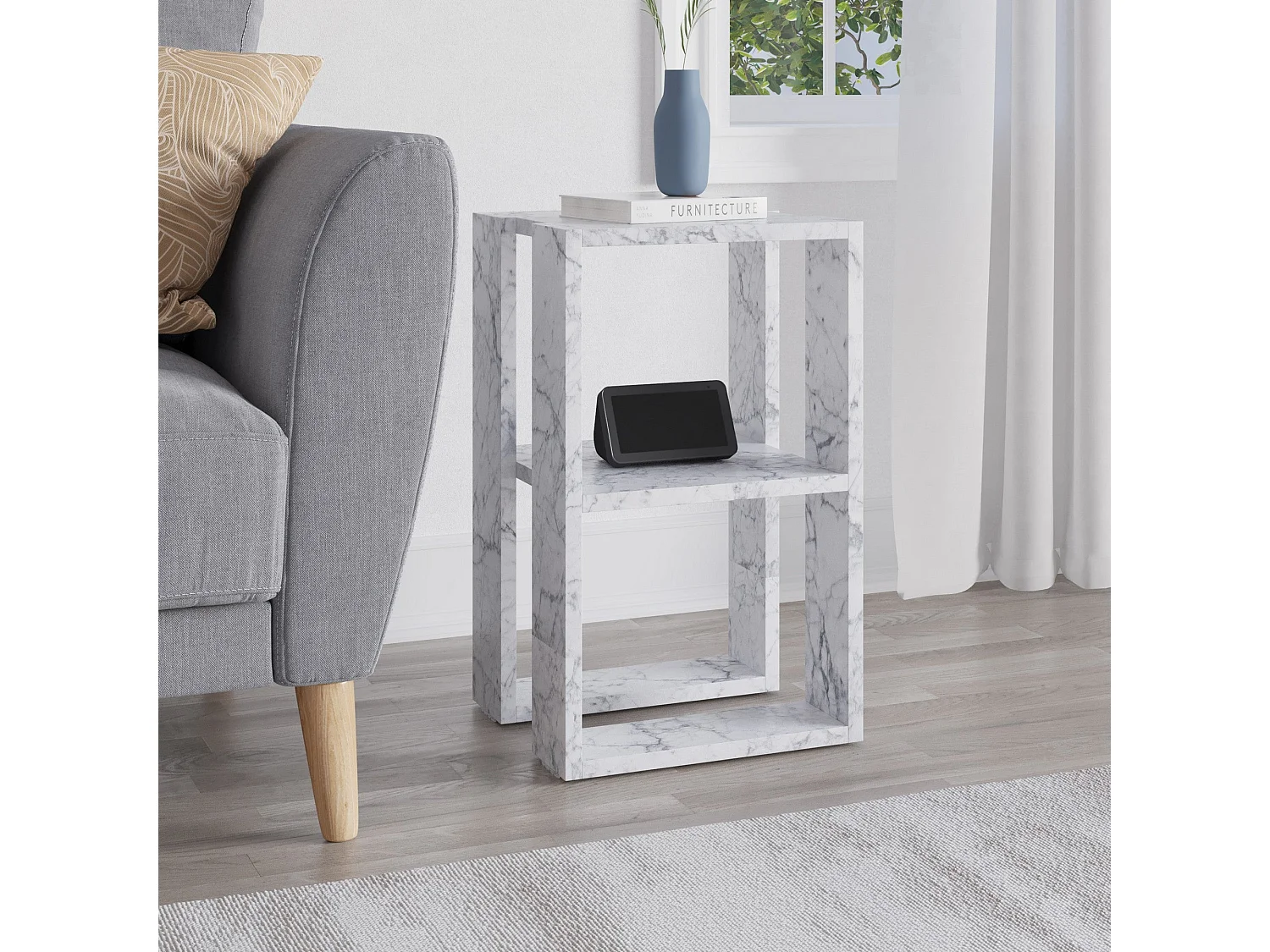 Table de chevet en aggloméré Lonie